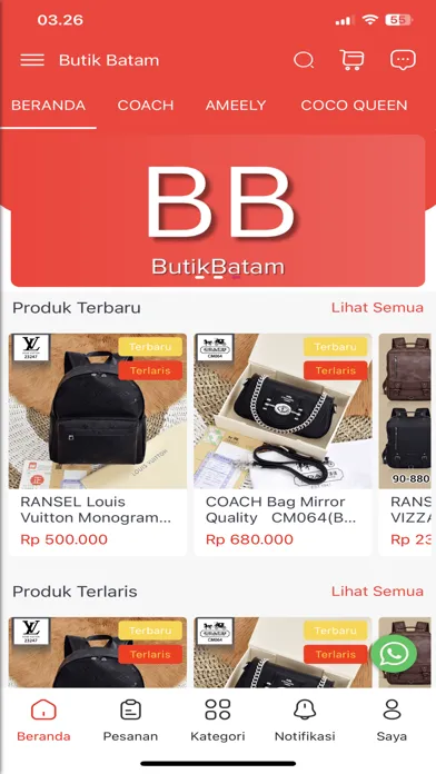 Capturas de pantalla de Butik Batam App